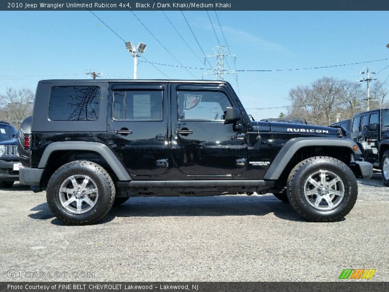 Black / Dark Khaki/Medium Khaki 2010 Jeep Wrangler Unlimited Rubicon 4x4