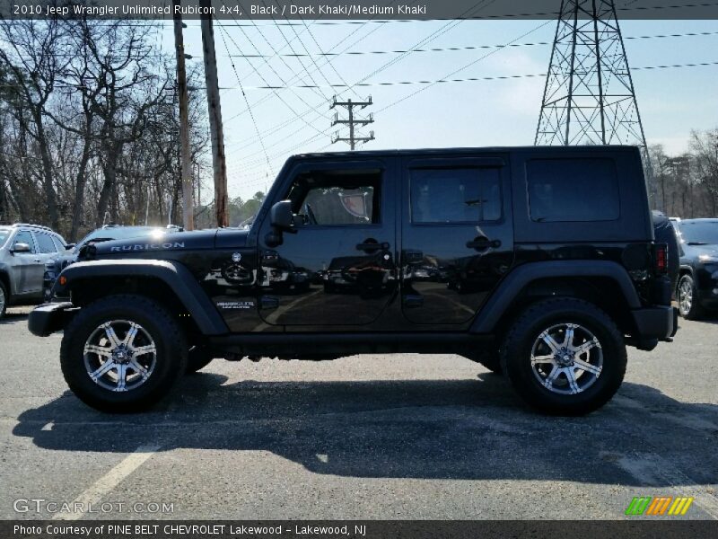 Black / Dark Khaki/Medium Khaki 2010 Jeep Wrangler Unlimited Rubicon 4x4
