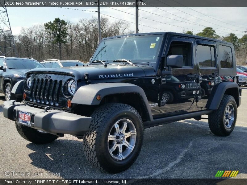 Black / Dark Khaki/Medium Khaki 2010 Jeep Wrangler Unlimited Rubicon 4x4