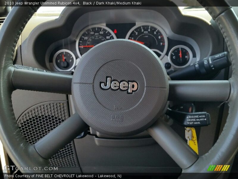 Black / Dark Khaki/Medium Khaki 2010 Jeep Wrangler Unlimited Rubicon 4x4