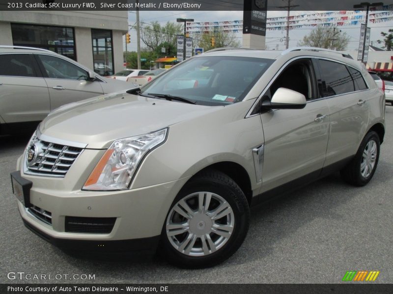 Silver Coast Metallic / Ebony/Ebony 2013 Cadillac SRX Luxury FWD