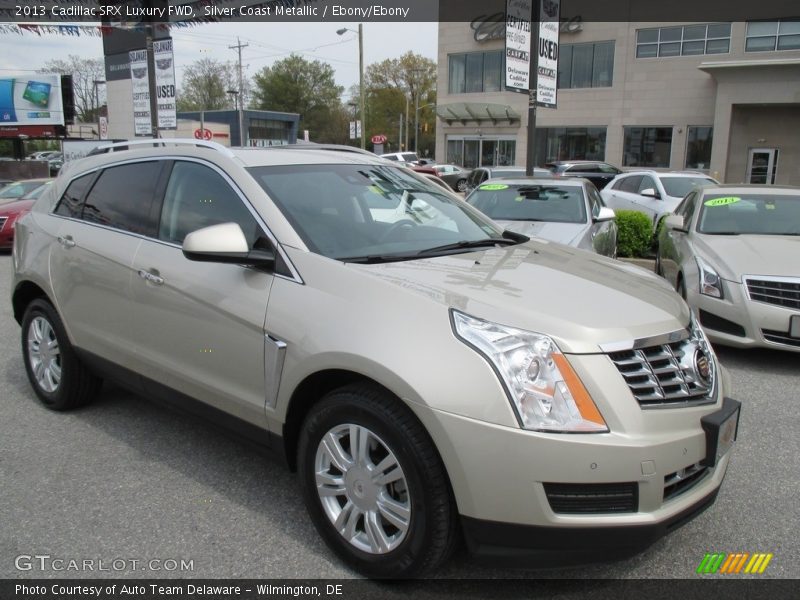 Silver Coast Metallic / Ebony/Ebony 2013 Cadillac SRX Luxury FWD