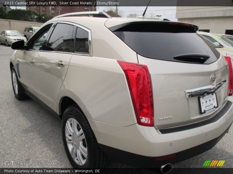 Silver Coast Metallic / Ebony/Ebony 2013 Cadillac SRX Luxury FWD