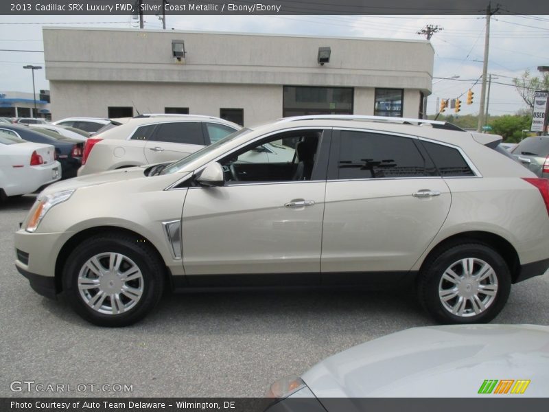 Silver Coast Metallic / Ebony/Ebony 2013 Cadillac SRX Luxury FWD