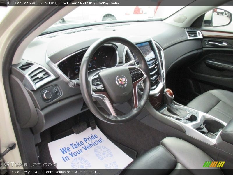 Silver Coast Metallic / Ebony/Ebony 2013 Cadillac SRX Luxury FWD