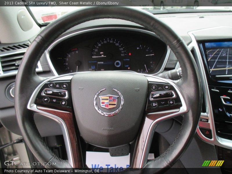 Silver Coast Metallic / Ebony/Ebony 2013 Cadillac SRX Luxury FWD