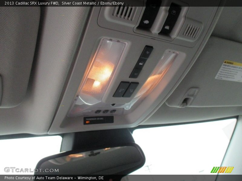 Silver Coast Metallic / Ebony/Ebony 2013 Cadillac SRX Luxury FWD