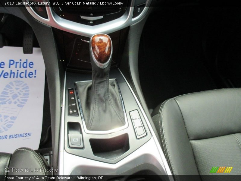 Silver Coast Metallic / Ebony/Ebony 2013 Cadillac SRX Luxury FWD