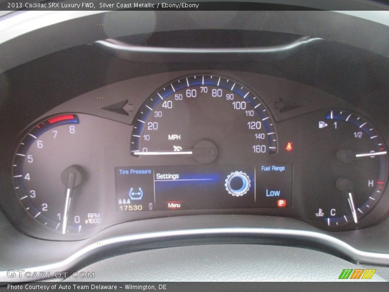 Silver Coast Metallic / Ebony/Ebony 2013 Cadillac SRX Luxury FWD