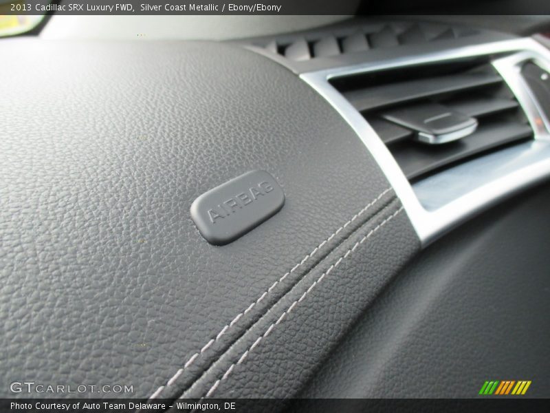 Silver Coast Metallic / Ebony/Ebony 2013 Cadillac SRX Luxury FWD