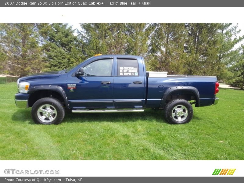 Patriot Blue Pearl / Khaki 2007 Dodge Ram 2500 Big Horn Edition Quad Cab 4x4
