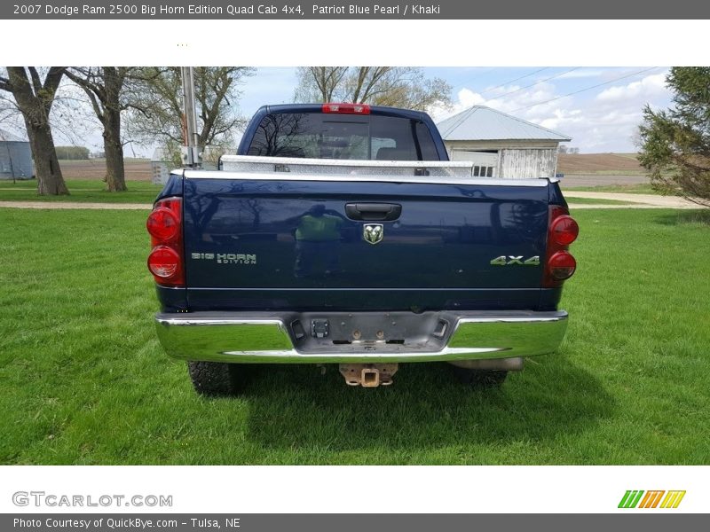 Patriot Blue Pearl / Khaki 2007 Dodge Ram 2500 Big Horn Edition Quad Cab 4x4