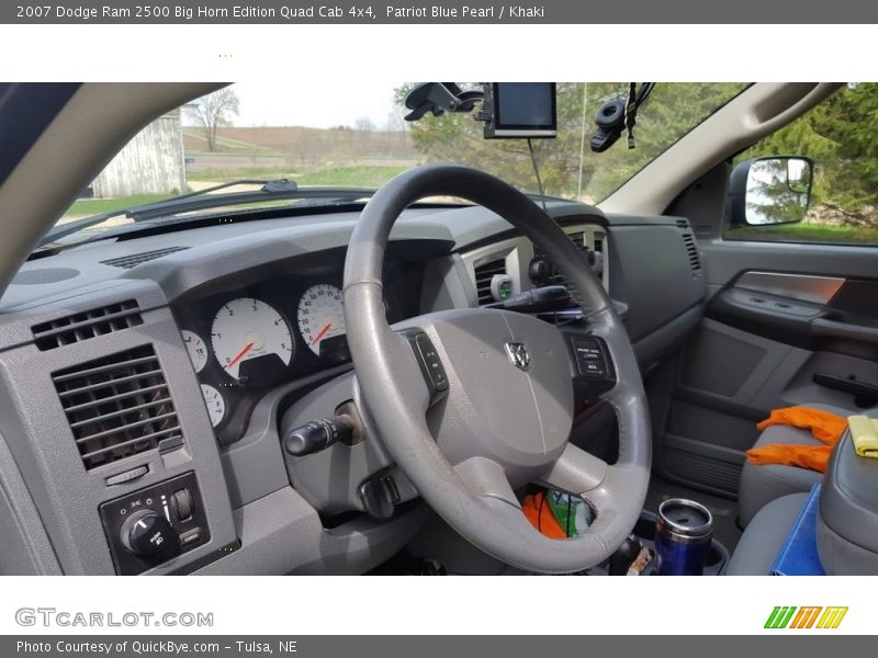 Patriot Blue Pearl / Khaki 2007 Dodge Ram 2500 Big Horn Edition Quad Cab 4x4