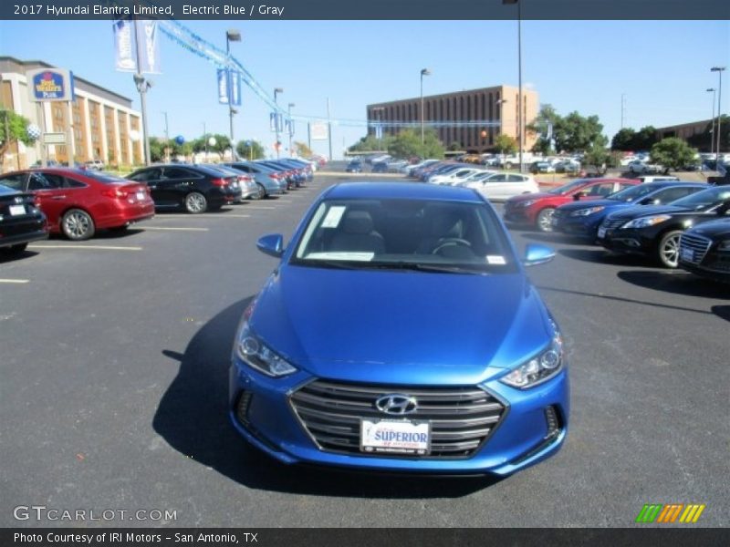 Electric Blue / Gray 2017 Hyundai Elantra Limited