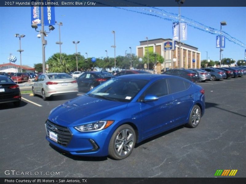 Electric Blue / Gray 2017 Hyundai Elantra Limited