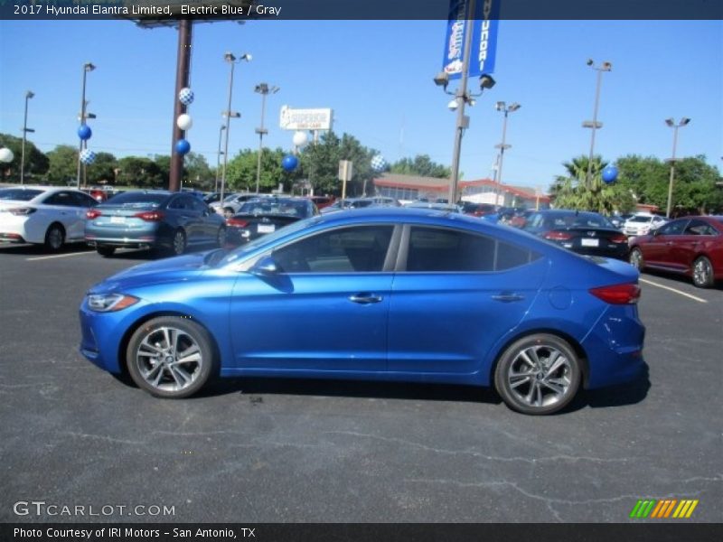 Electric Blue / Gray 2017 Hyundai Elantra Limited