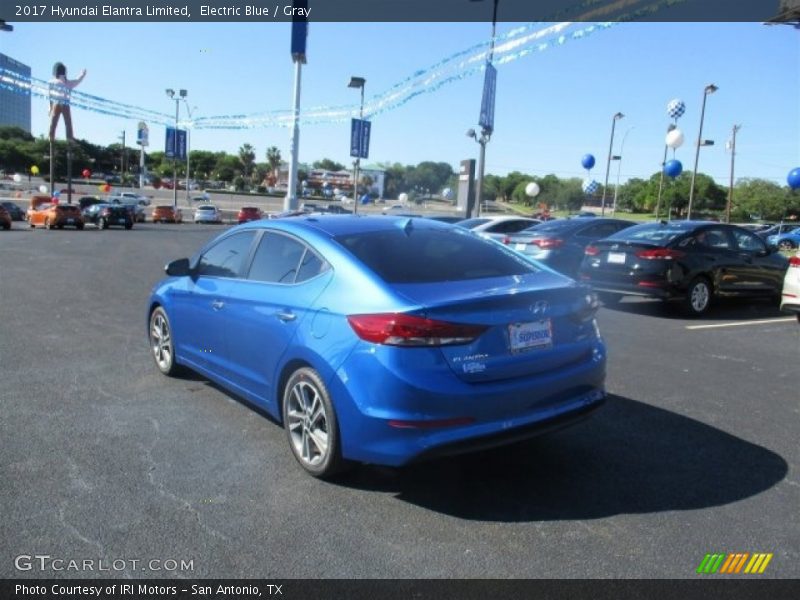 Electric Blue / Gray 2017 Hyundai Elantra Limited