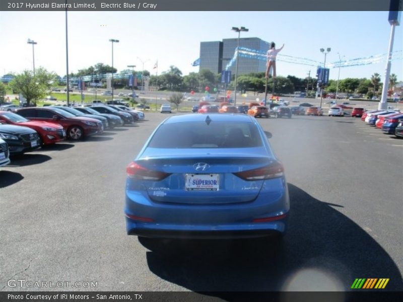 Electric Blue / Gray 2017 Hyundai Elantra Limited