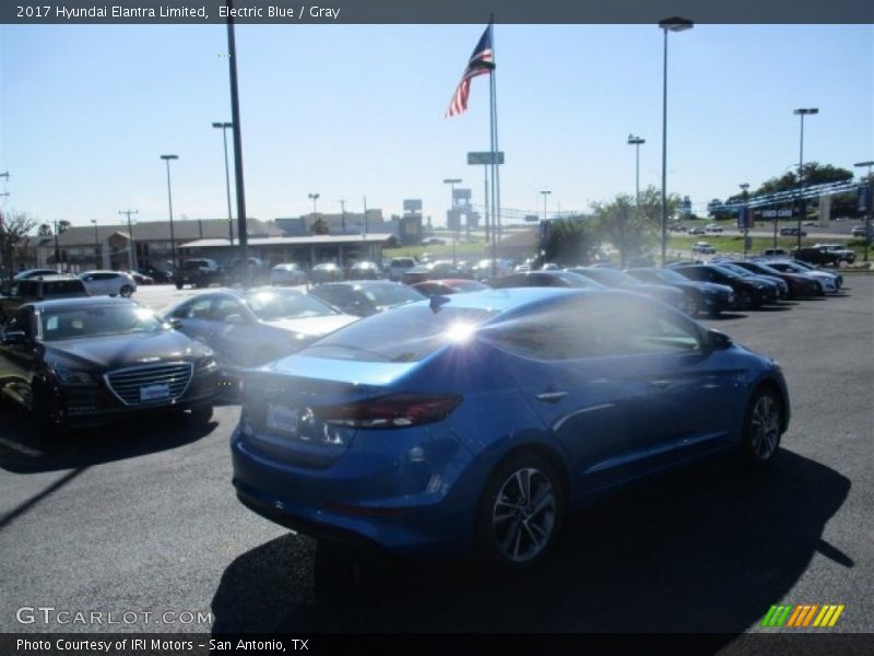 Electric Blue / Gray 2017 Hyundai Elantra Limited