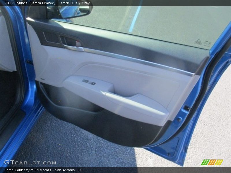 Electric Blue / Gray 2017 Hyundai Elantra Limited