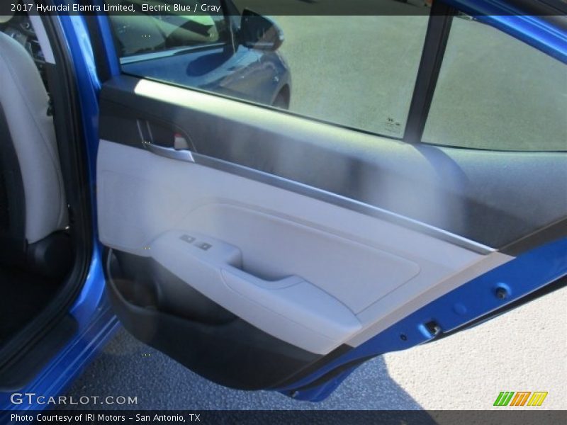 Electric Blue / Gray 2017 Hyundai Elantra Limited