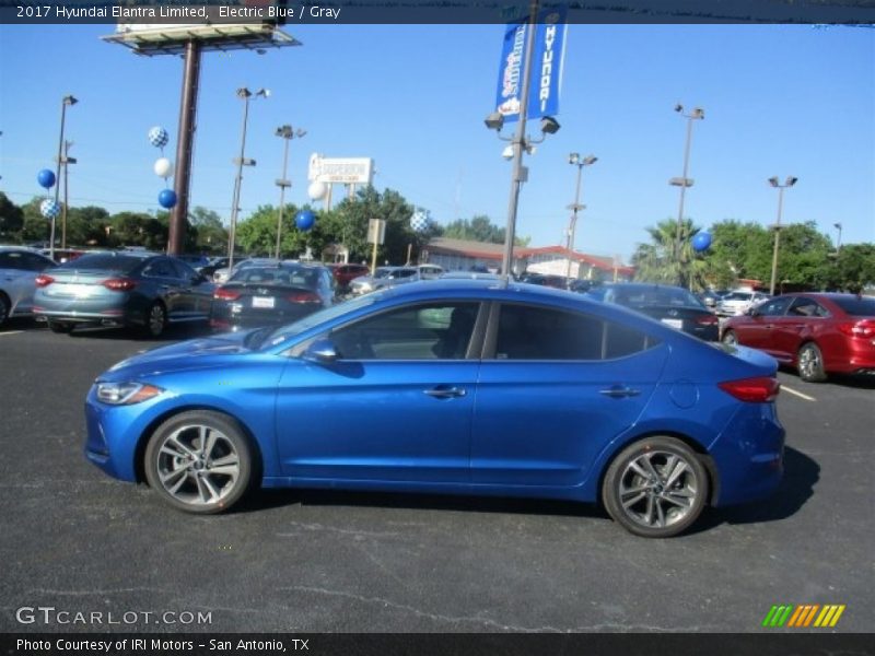 Electric Blue / Gray 2017 Hyundai Elantra Limited