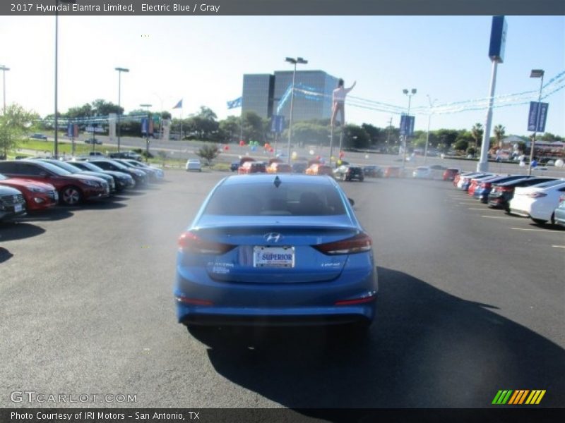 Electric Blue / Gray 2017 Hyundai Elantra Limited