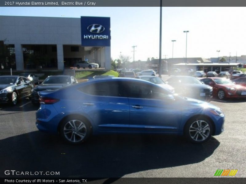 Electric Blue / Gray 2017 Hyundai Elantra Limited