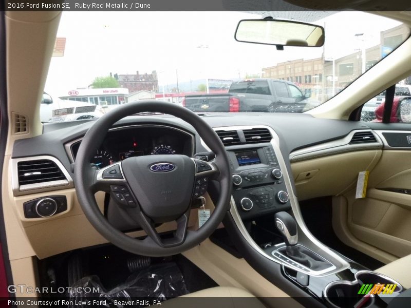 Ruby Red Metallic / Dune 2016 Ford Fusion SE