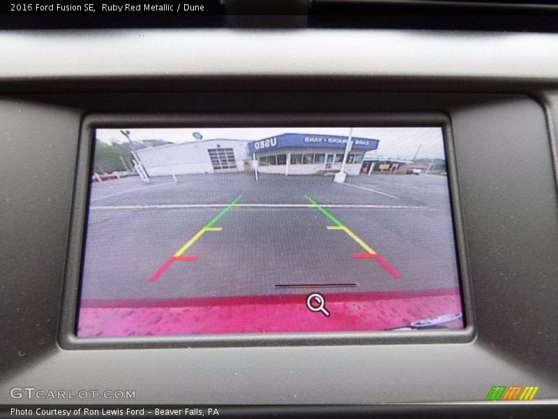 Ruby Red Metallic / Dune 2016 Ford Fusion SE