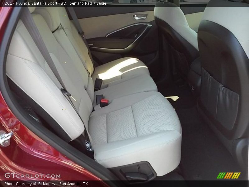 Serrano Red / Beige 2017 Hyundai Santa Fe Sport FWD