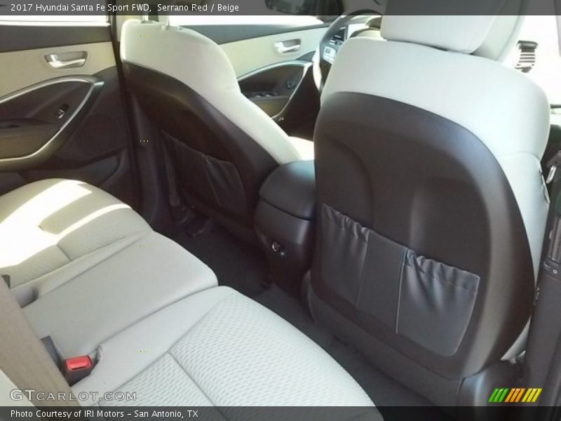 Serrano Red / Beige 2017 Hyundai Santa Fe Sport FWD