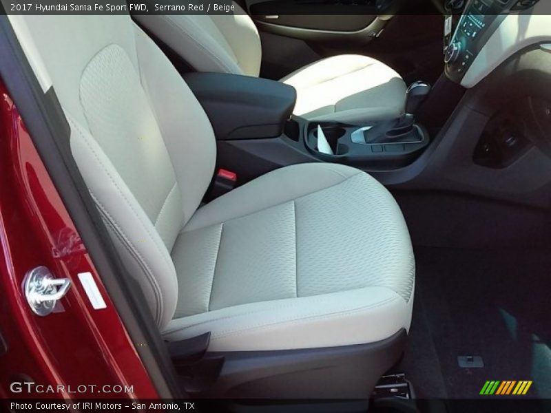 Serrano Red / Beige 2017 Hyundai Santa Fe Sport FWD