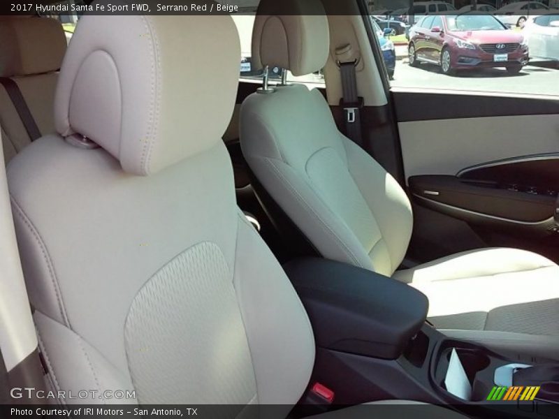 Serrano Red / Beige 2017 Hyundai Santa Fe Sport FWD