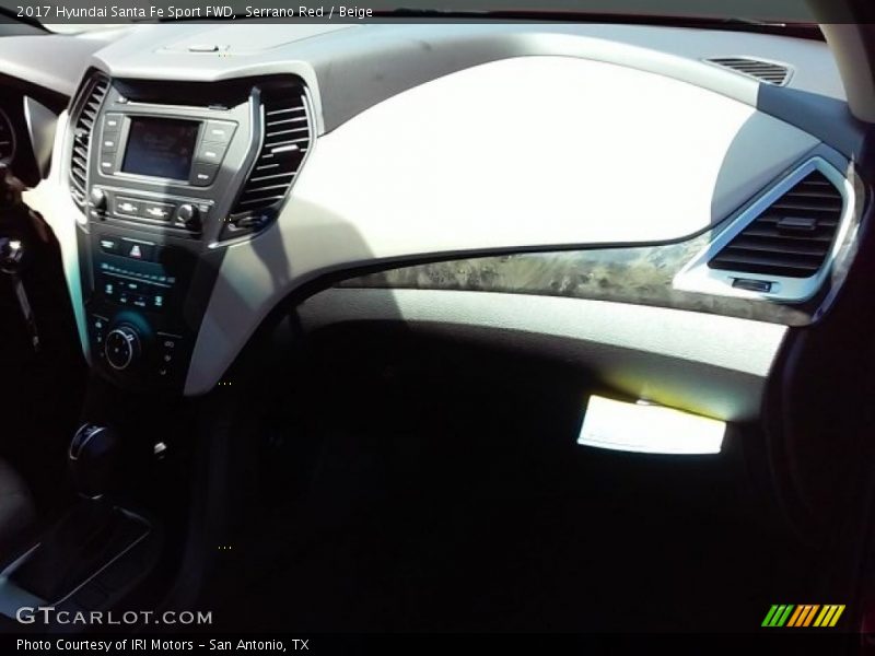 Serrano Red / Beige 2017 Hyundai Santa Fe Sport FWD