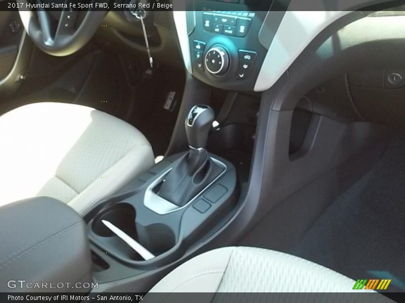 Serrano Red / Beige 2017 Hyundai Santa Fe Sport FWD