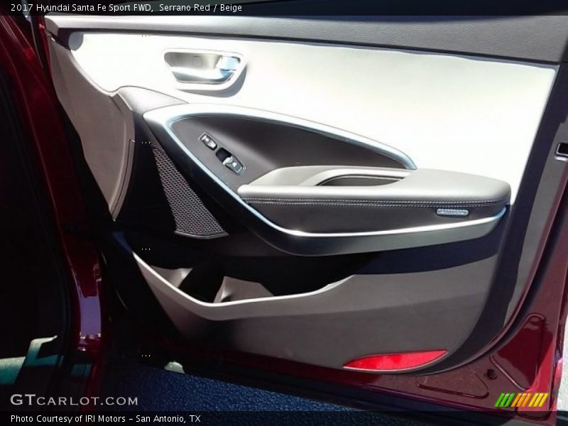 Serrano Red / Beige 2017 Hyundai Santa Fe Sport FWD