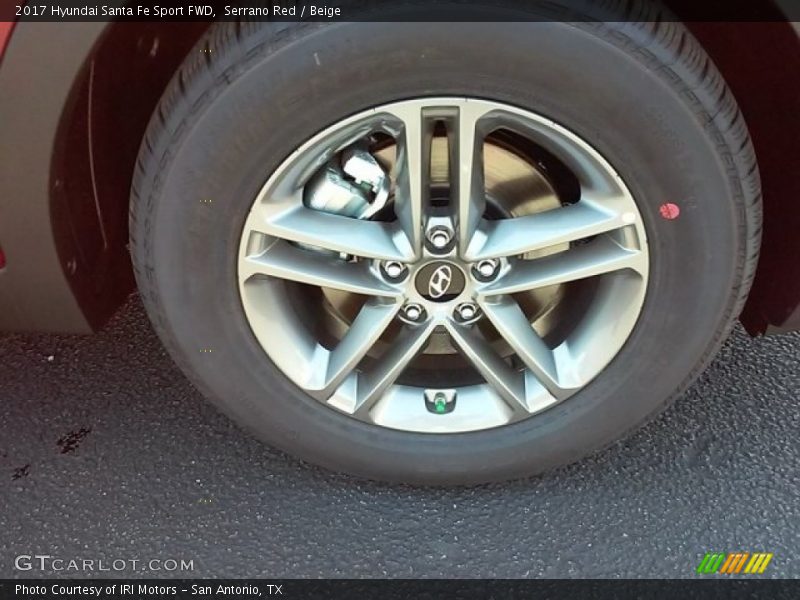 Serrano Red / Beige 2017 Hyundai Santa Fe Sport FWD