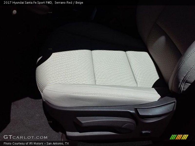 Serrano Red / Beige 2017 Hyundai Santa Fe Sport FWD