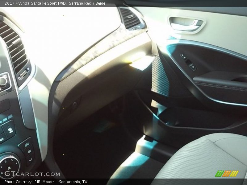 Serrano Red / Beige 2017 Hyundai Santa Fe Sport FWD
