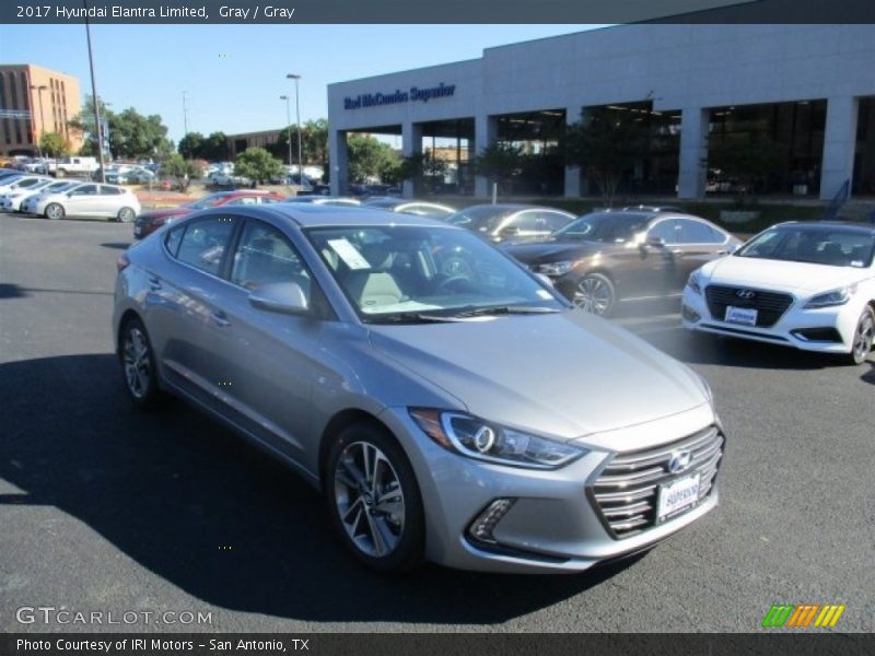 Gray / Gray 2017 Hyundai Elantra Limited