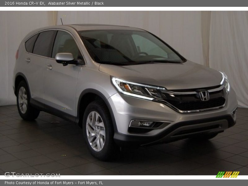 Alabaster Silver Metallic / Black 2016 Honda CR-V EX