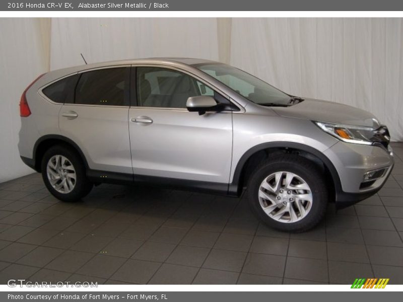 Alabaster Silver Metallic / Black 2016 Honda CR-V EX