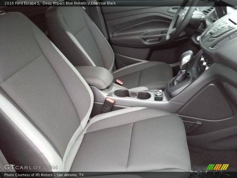 Deep Impact Blue Metallic / Charcoal Black 2016 Ford Escape S