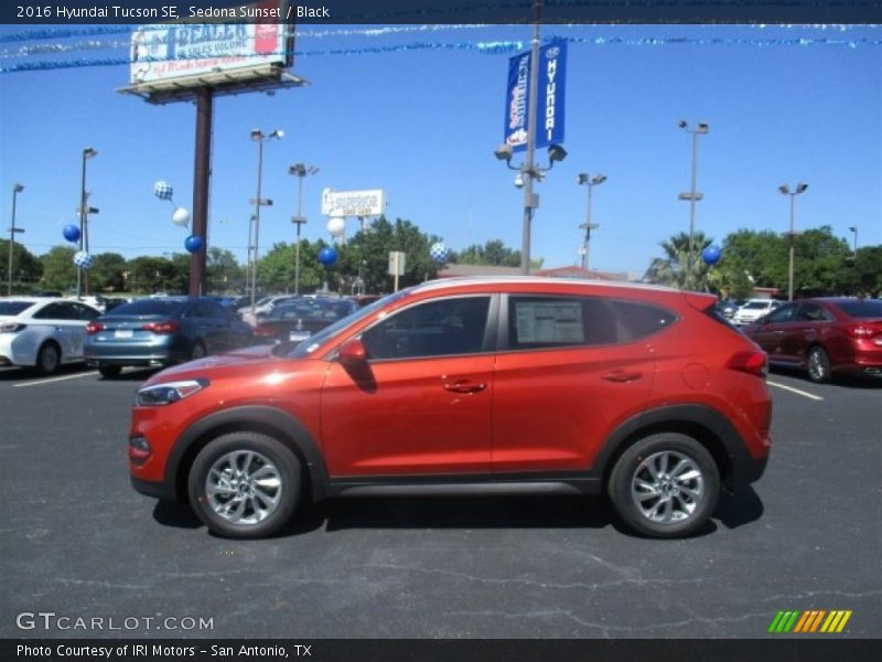 Sedona Sunset / Black 2016 Hyundai Tucson SE