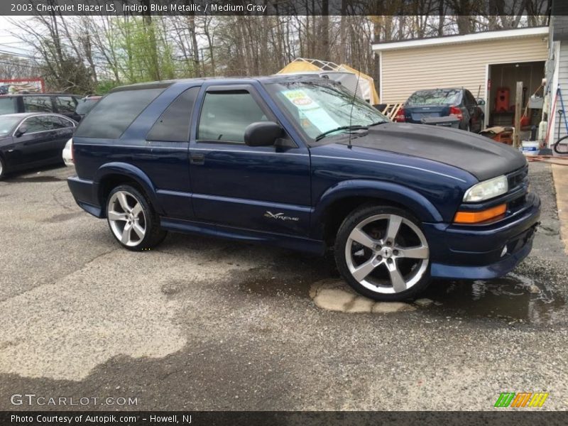 Indigo Blue Metallic / Medium Gray 2003 Chevrolet Blazer LS