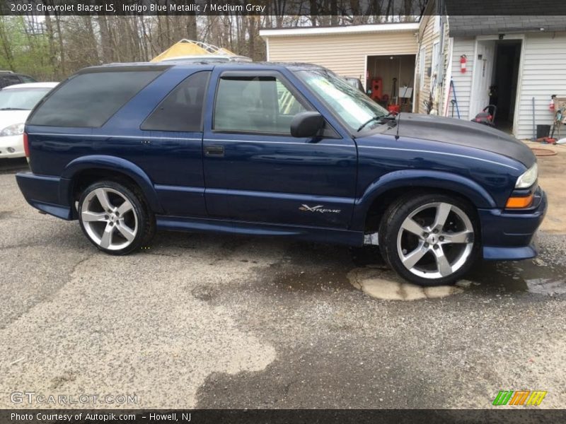 Indigo Blue Metallic / Medium Gray 2003 Chevrolet Blazer LS