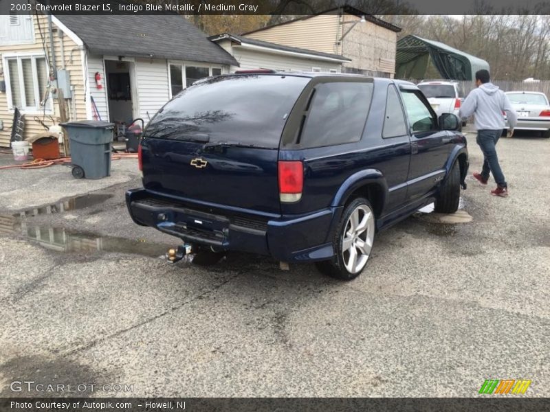 Indigo Blue Metallic / Medium Gray 2003 Chevrolet Blazer LS