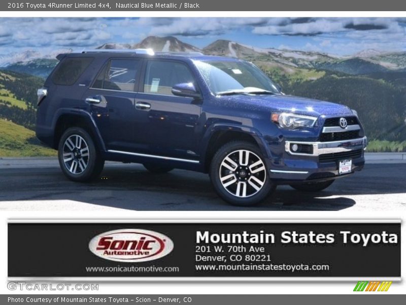 Nautical Blue Metallic / Black 2016 Toyota 4Runner Limited 4x4