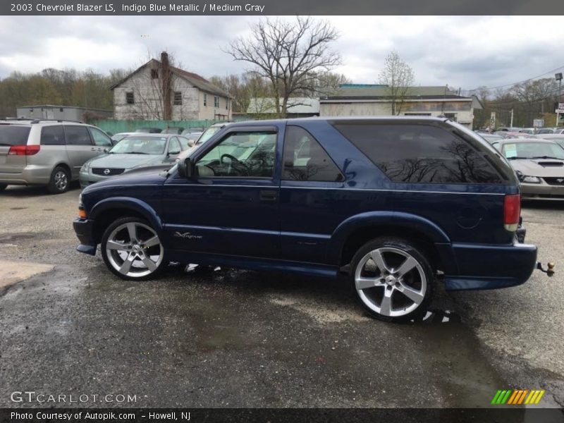 Indigo Blue Metallic / Medium Gray 2003 Chevrolet Blazer LS